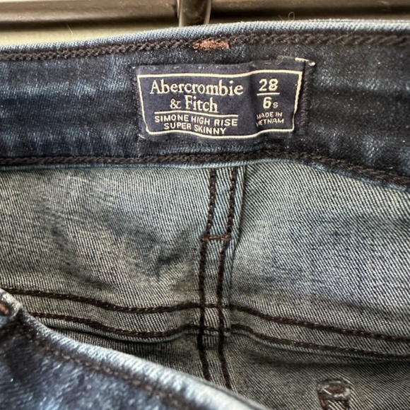 Abercrombie & Fitch High Rise Super Skinny Jeans, 6 Short - Picture 5 of 5